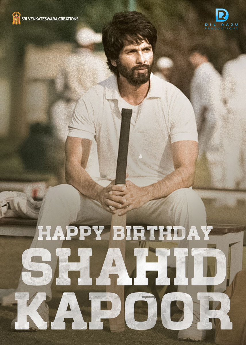 Wishing actor @shahidkapoor a very Happy Birthday.!

#HappyBirthdayShahidKapoor