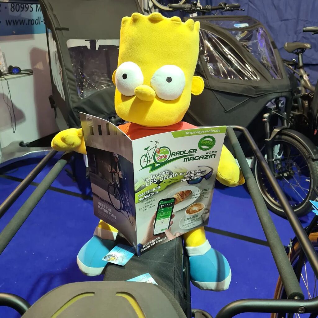 Bart weiß halt, was gut ist. Holst du dir heute auch dein GPS Radler Magazin auf der @free_messe_muenchen München ab? #gpsradler instagr.am/p/CpE_wUhMo3y/