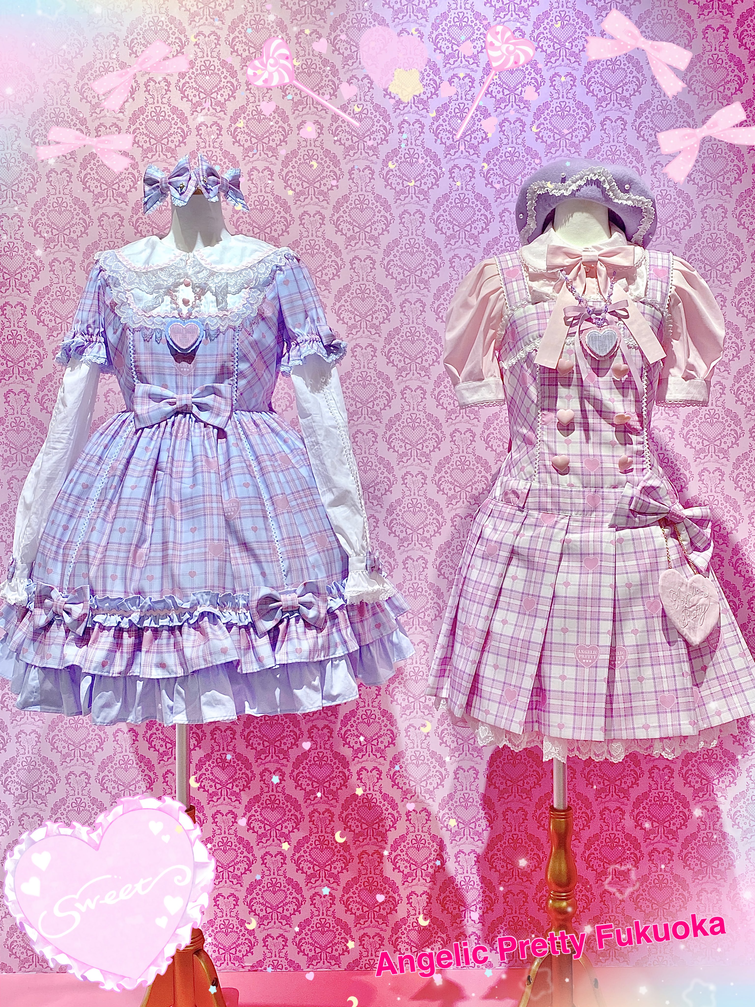 Sprinkle Heart Tartanワンピース Sprinkle Heart Tartanワンピース
