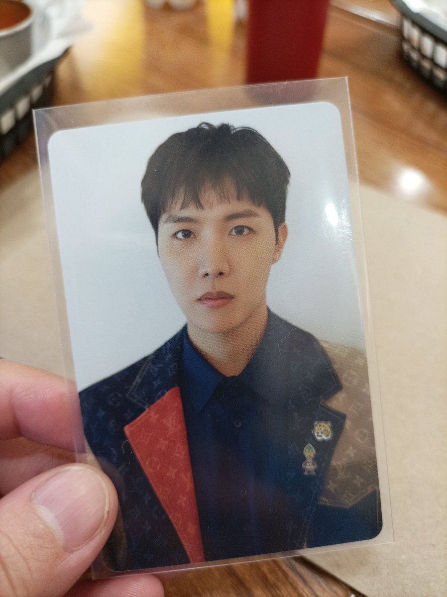jrabinski13's tweet photo. Joined @CAAMPBangtan's Jhope birthday celebration and I got a JHope LV photocard. How cool is that? 

@BTS_twt #HappyHobiDay #HappyBirthdayJhope https://t.co/6Bx6bQKXM1