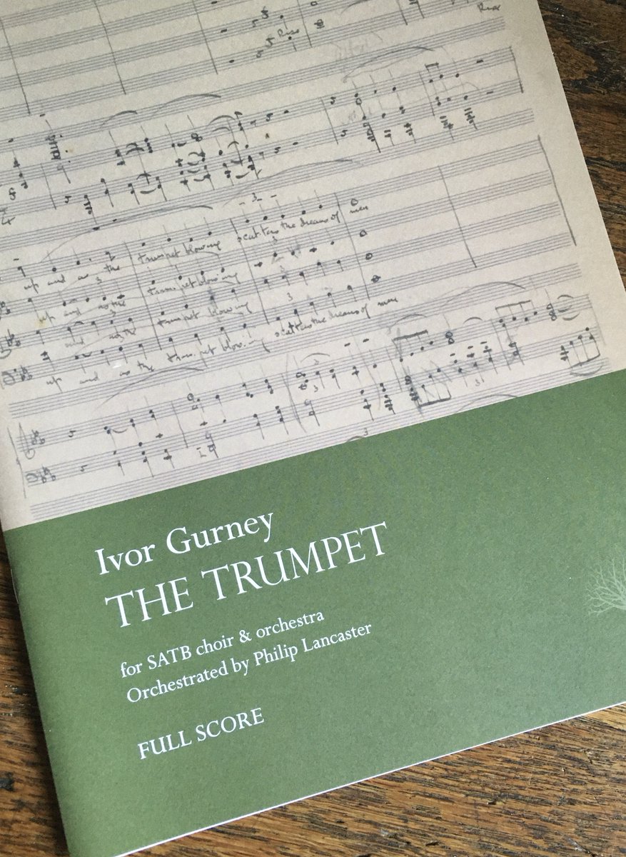 pgl_fecit's tweet photo. A month today, @GlosChor &amp; the British Sinfonietta, cond. Adrian Partington, perform my orchestration of Ivor Gurney’s ‘The Trumpet’. I’m very sorry not to be able attend myself, esp. with the programme including Howells’s wondrous ‘Hymnus Paradisi’. https://t.co/ren42CS5HE https://t.co/uMgPslRd1Y