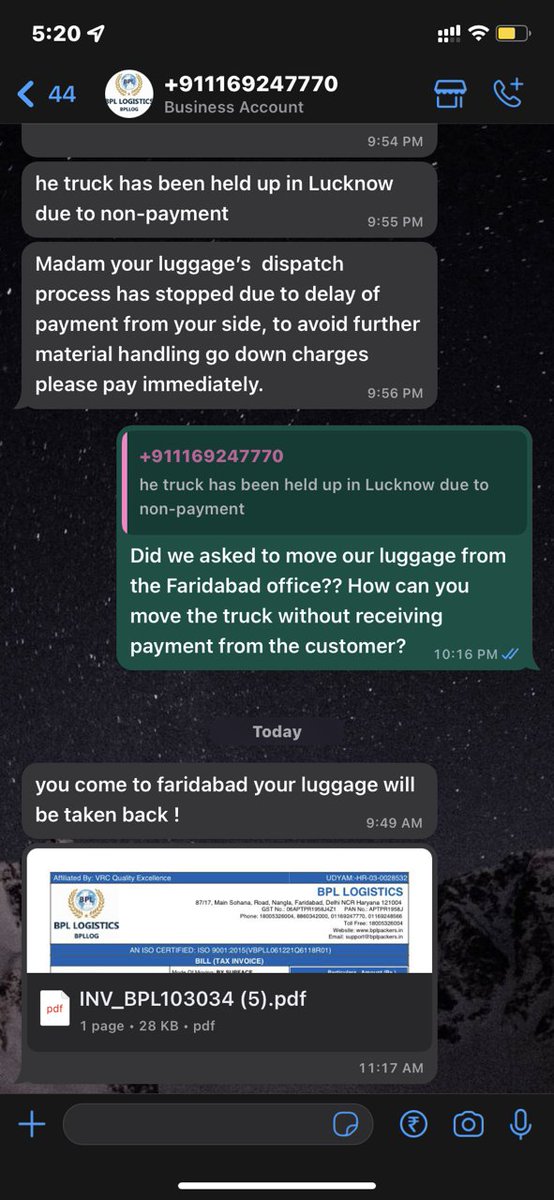 sonam_chhetri04's tweet image. however they gave quote of 35K. The Cargo Truck is untraceable and I&apos;ve been given dire consequences statement in case of non-payment of the ransom amount.
Please @CPDelhi @DelhiPolice @Nodalofficer_NE @jagograhakjago  help me from this scammer and harassments.