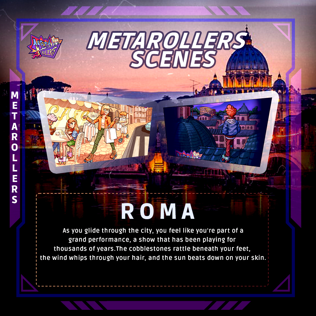 metarollers's tweet photo. Roller-skating in the eternal city of Rome is a journey through time and history. With every glide, every twist and turn, you feel the pulse of the ancient city, a heartbeat that has been throbbing for over two millennia. 🌆 

But it's not just the history of Rome that https://t.co/YyZeyxkEOW