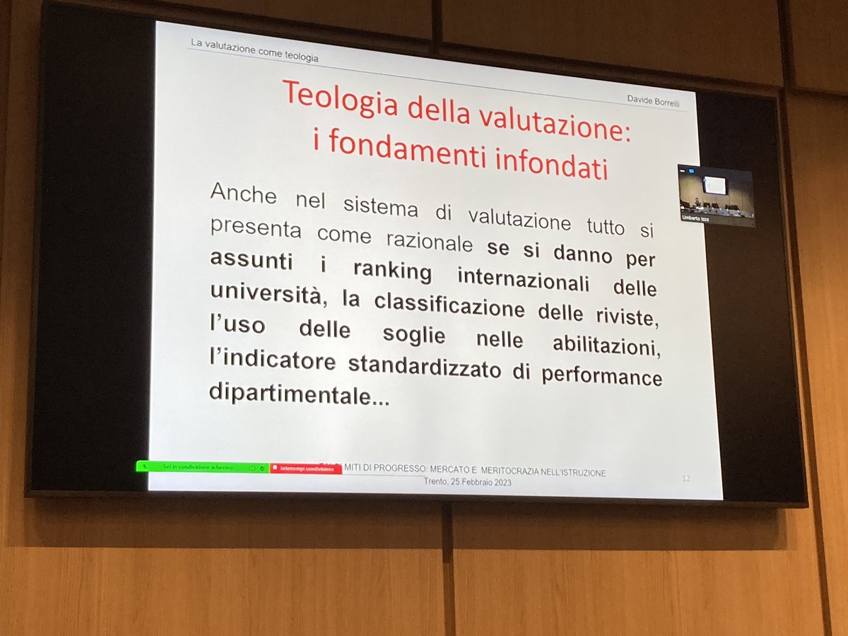 Redazione_ROARS's tweet image. #Borrelli: l’ISPD, un po’ come l’Immacolata Concezione della valutazione  #10yearsofROARS #meritocrazia