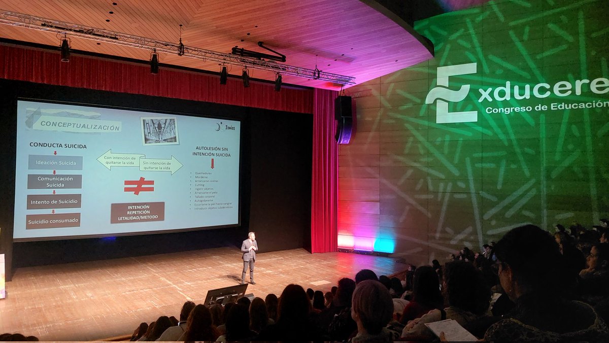 "Es muy duro descubrir que nuestro alumnado tiene conductas suicida sin haberlo detectado" Luis Fernando López Martínez en #Exducere2023