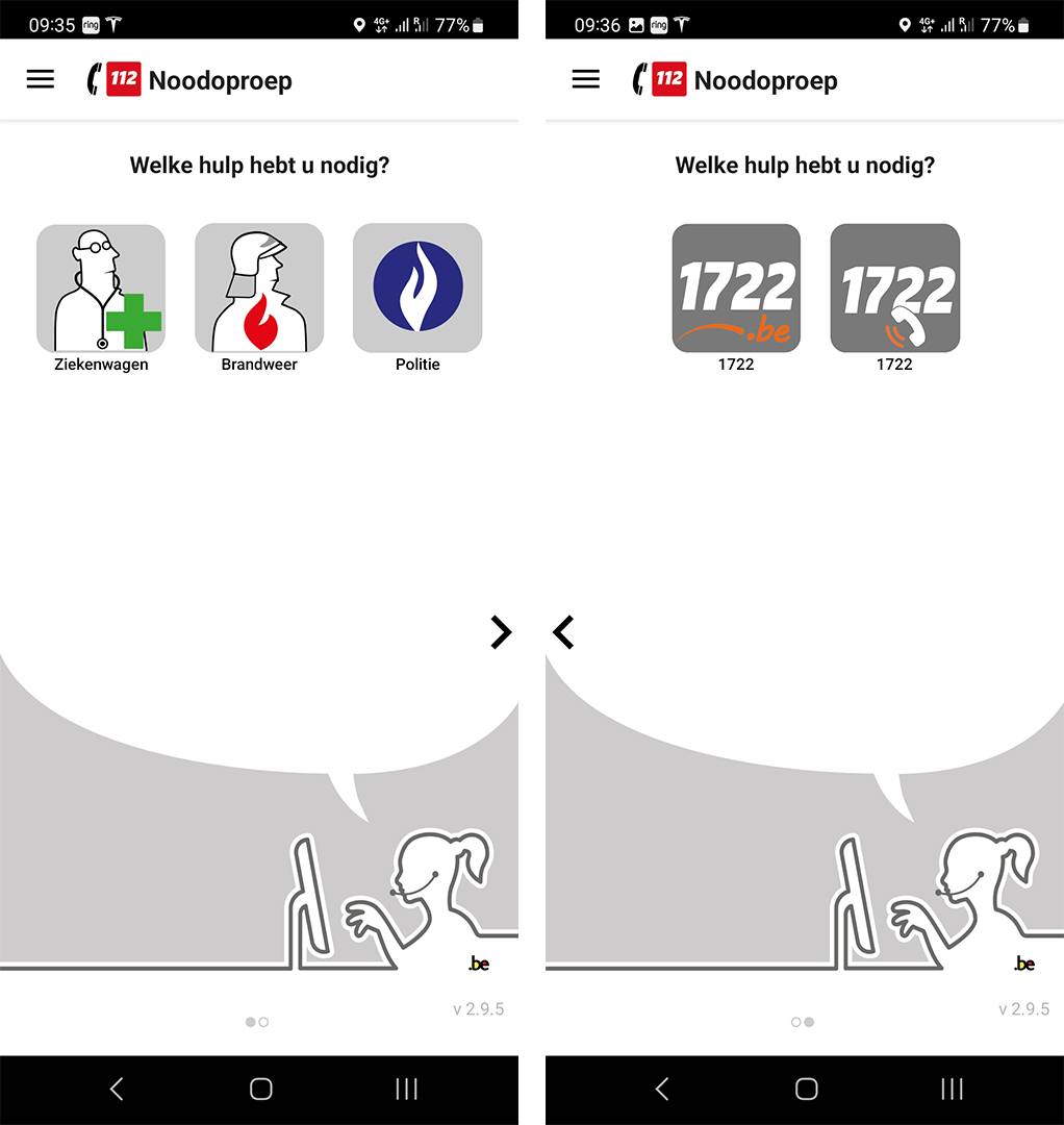 BWZoneRand's tweet photo. 📞 Wist je dat... er vanaf nu ook een rechtstreekse link is naar e-loket en nummer 1722 via de 112 BE-app?
#wijzijnbrandweerzonerand #app112BE https://t.co/23fqjgvHNe