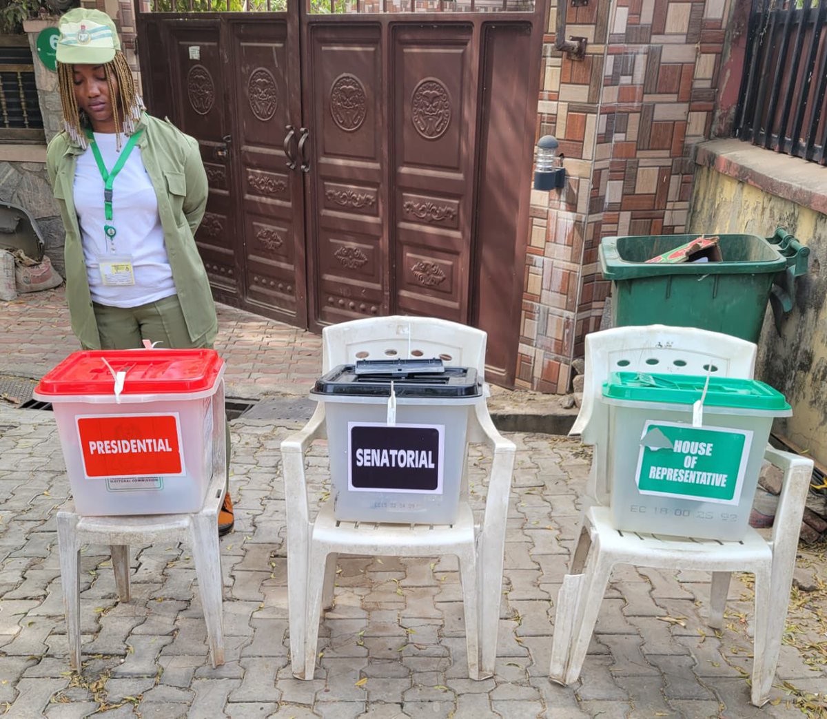 WeVoteOfficial's tweet photo. After accreditation, you will be given 3 different ballot papers - one for the Presidential, one for the Senatorial and one for the House of Representatives election. https://t.co/jki3Pxswdv