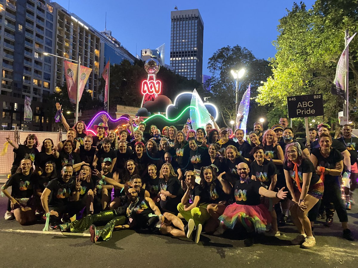 ABC PRIDE! 🌈💪🏼🤗

#SydneyMardiGras #SydneyWorldPride #abcpride #colouryourworld #abctv