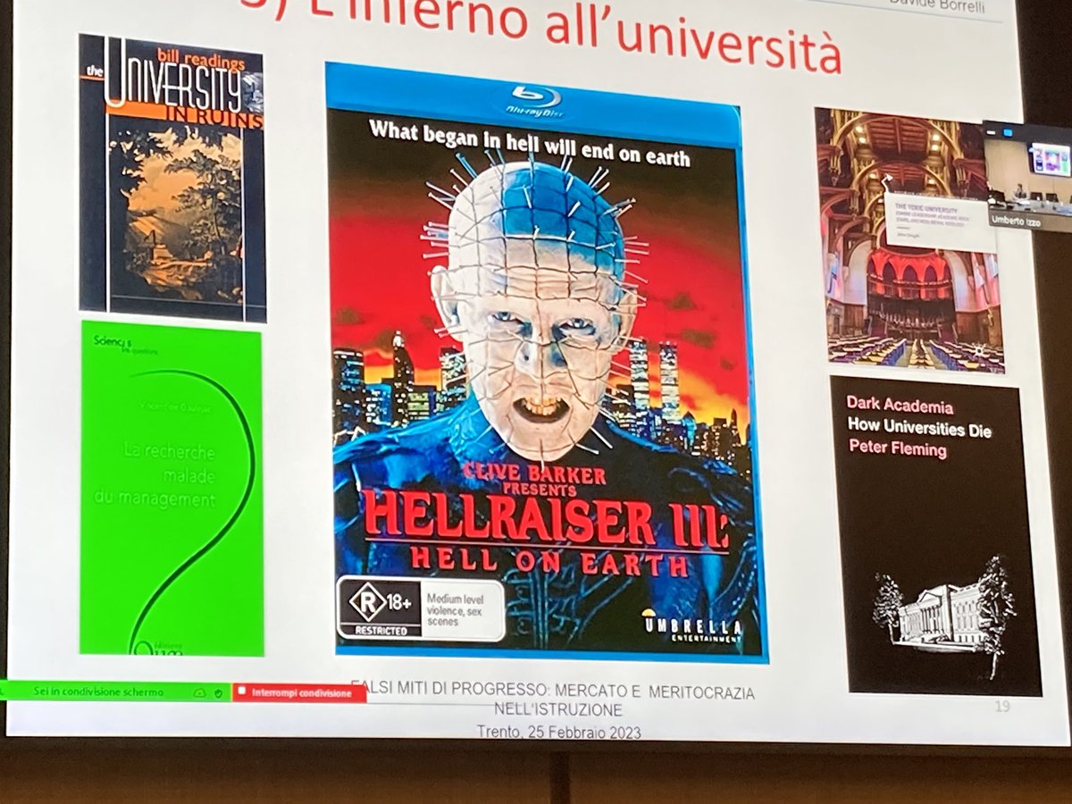 Redazione_ROARS's tweet image. #Borrelli : l’inferno all’università #meritocrazia #10yearsofROARS