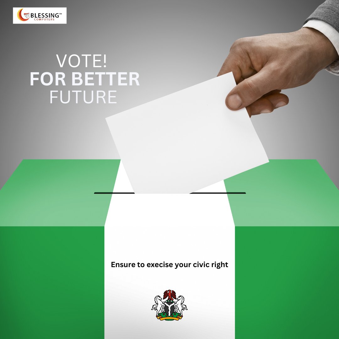 BlessingComput1's tweet image. Go out and vote today

#blessingcomputers #vote #nigeria #ikeja #lagos