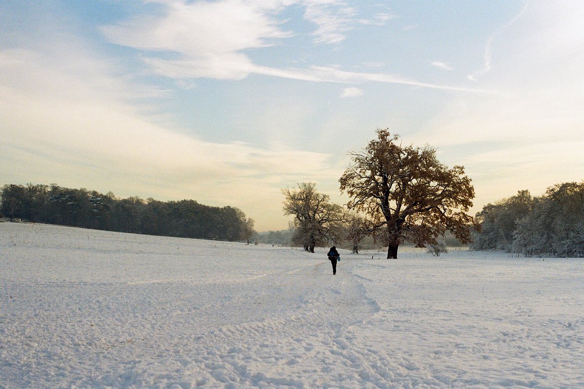 nickpage's tweet image. Early Morning Snow. #film #35mm #istillshootfilm #hertford #hertfordshire