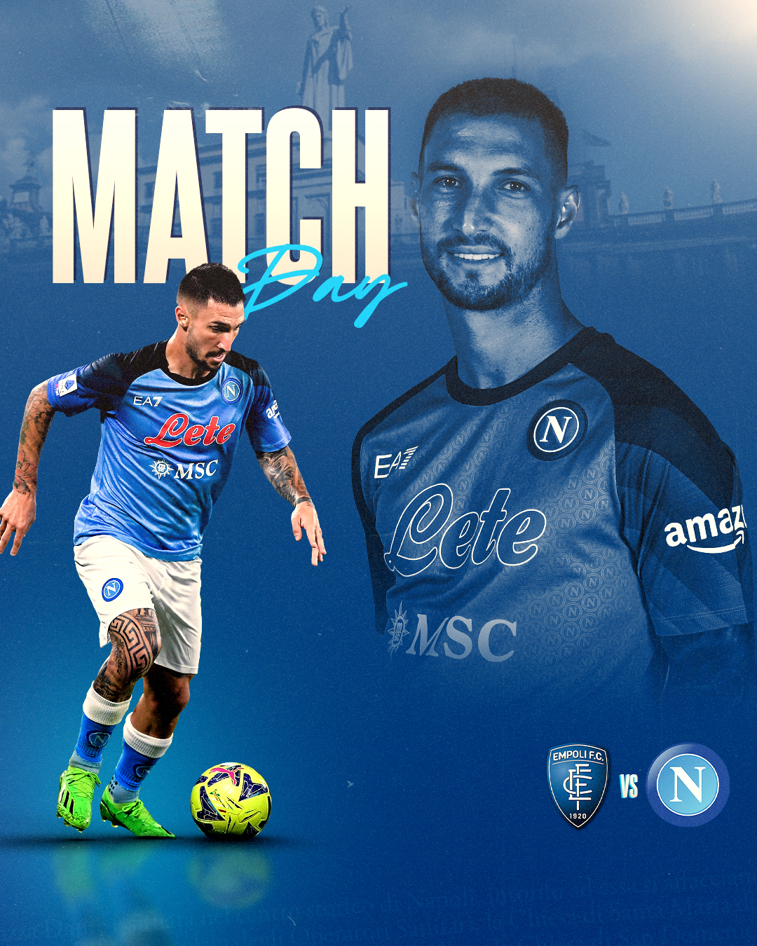 Official SSC Napoli on X: ⚽️ 🏟 🕕, MATCHDAY #EmpoliNapoli, Stadio Carlo  Castellani