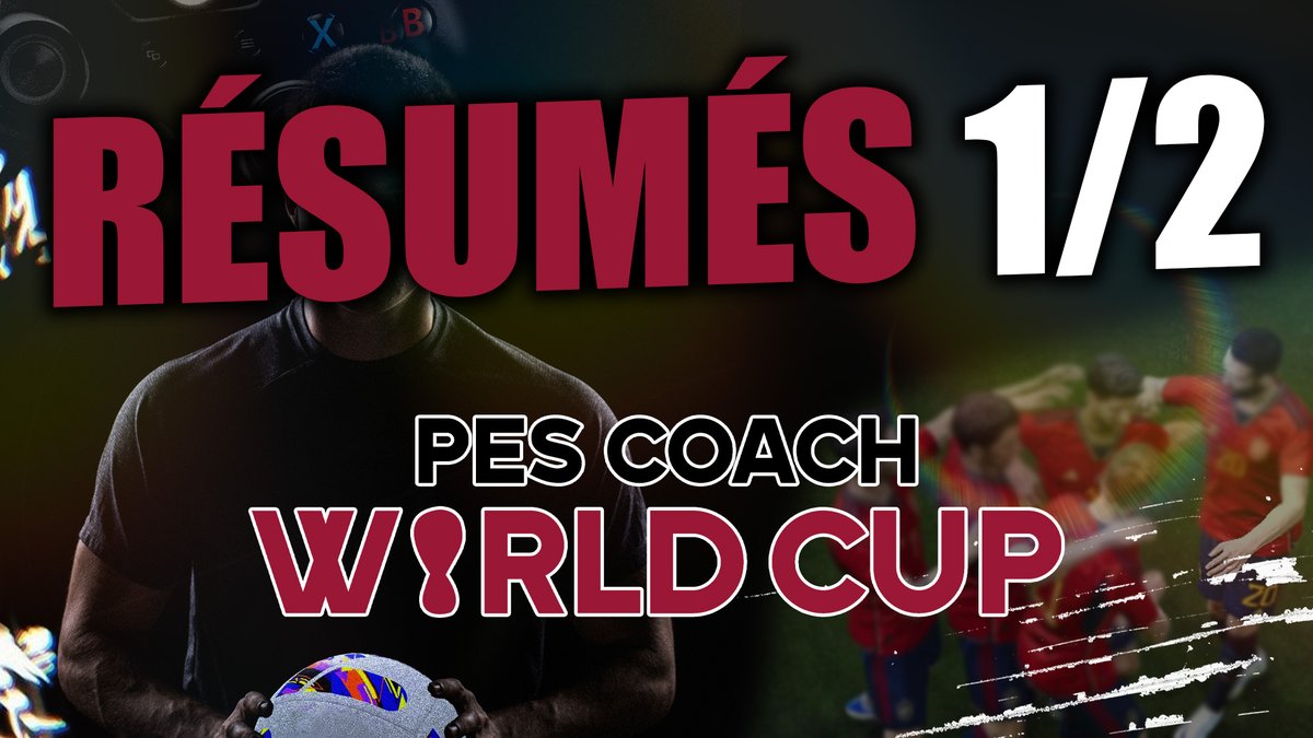 Raphpes's tweet photo. PES Coach World Cup 🏆
Voici le résumés des deux demi-finales !
Rendez-vous cette après-midi pour la petite finale en première sur la chaîne et demain pour la finale ! 💪
https://t.co/LLph9eaIMm
#eFootball2023 #pcwc #football #raphpes #pes2023 https://t.co/ANmyFuhi84