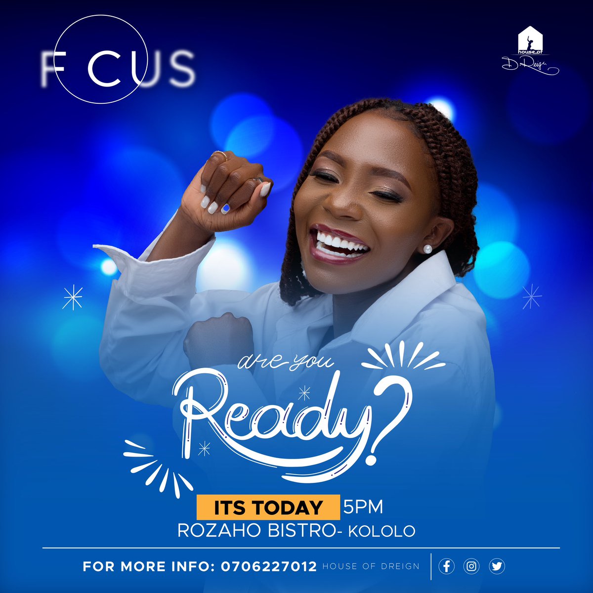 Houseofdreign's tweet photo. TODAY is the long awaited day. Join us for a live concert with DEBBIE GRACE KWAGALA @soundofworship7 at Rozaho-Bistro Kololo starting exactly 5pm. See you there 😀
#DebbieGrace #Houseofdreign #Focus https://t.co/dbQyJttOj7