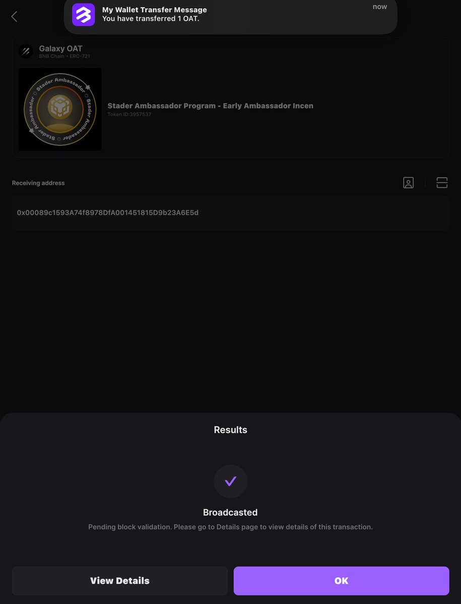 BxndxrxHxtxm's tweet image. Sent,
Congratulations and keep #Stader!