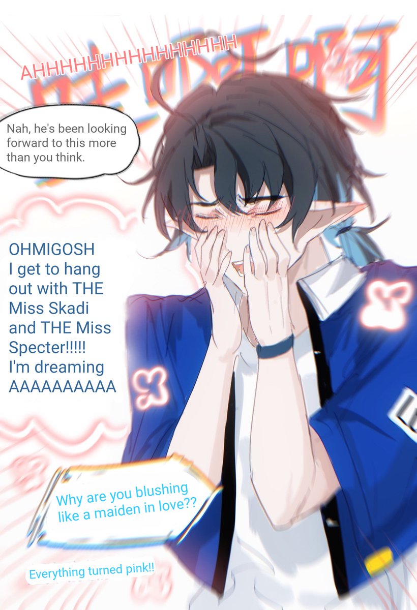 <a href="/TessiZdx/">左刀行</a> Original comic by <a href="/TessiZdx/">左刀行</a> so please credit them, this is just a rough EN TL, 謝謝老師！
Lumen's Maiden Heart 🐠
#Arknights #アークナイツ