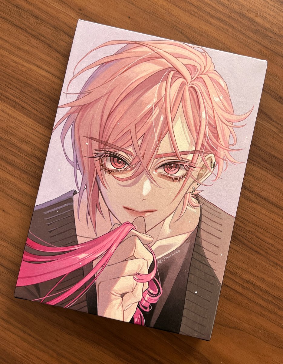 「「ずっと君と」SMサイズ/アクリル絵具/ご依頼作品 」|かずちこ／コミティア144【G45a】のイラスト