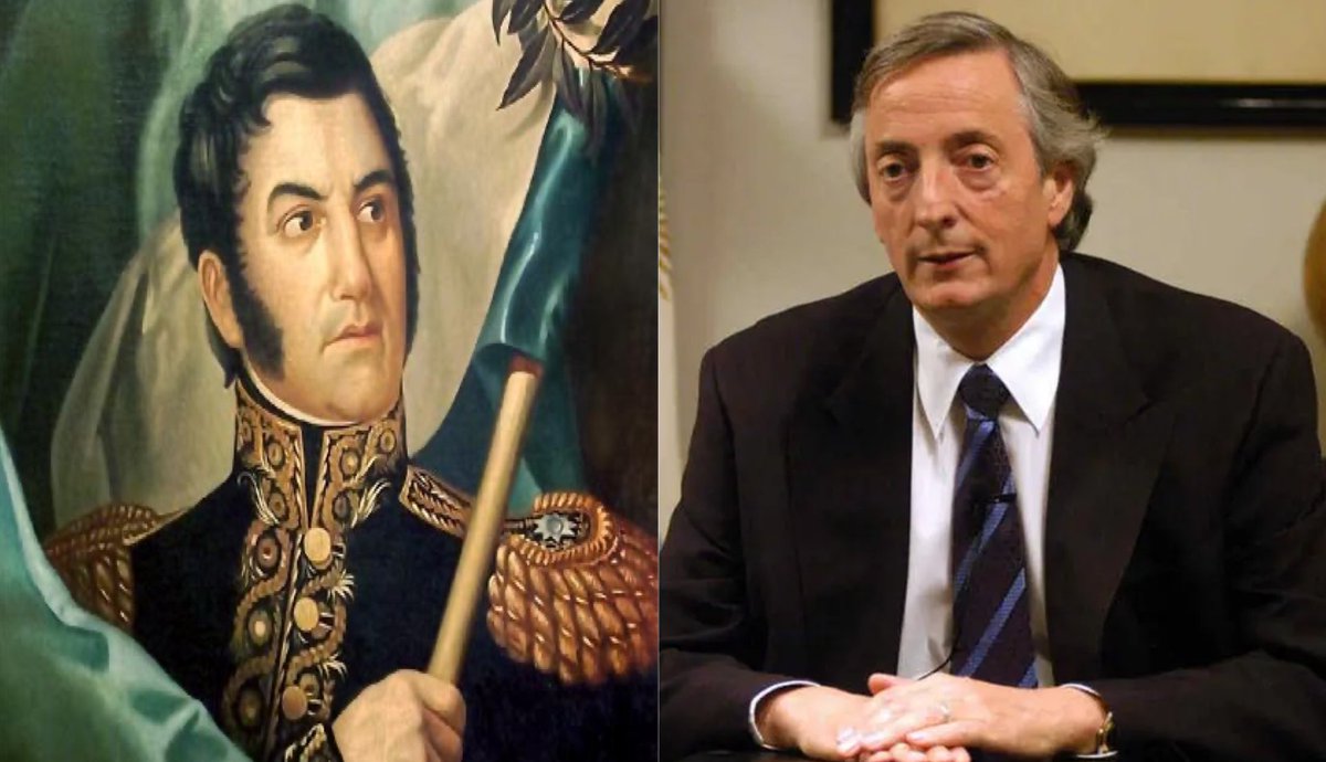 SergioChouza's tweet photo. Natalicios de este día:

🇦🇷 Néstor Carlos Kirchner
🇦🇷 José Francisco de San Martín y Matorras​ ​

Dos grandes patriotas argentinos. https://t.co/27pfusyLtx