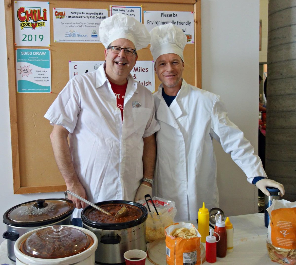 WRHFoundation's tweet image. Today is our Chili Cook Off sponsored by the City of Corner Brook. Join us at the Civic Centre Studio Lobby from 12-1 PM, sample twelve delicious chilis and YOU be the judge determining who will take home this year’s Chili crown. Live music, hot chocolate &amp;amp; donuts too!