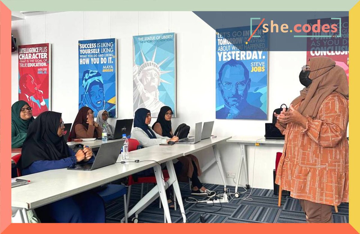 womenintechmv's tweet image. We have started the last cohort of #SheCodesMV, aimed at helping young women acquire digital skills to prepare them start a career in software development.
@ACMaldives