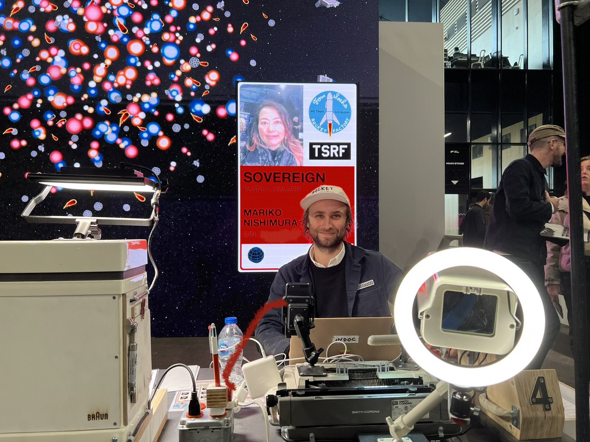mariroom's tweet photo. happy to get @tom_sachs ID for the #monaverse 🚀🪨🪐
#rocketfactory #tomsachs #metaverse #NFTparis2023 #nftparis @nft_paris https://t.co/LGTUU3em9J