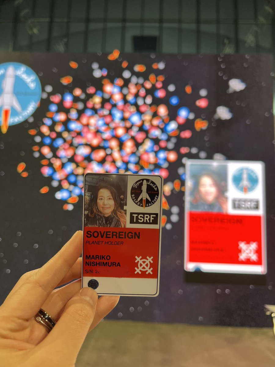 mariroom's tweet photo. happy to get @tom_sachs ID for the #monaverse 🚀🪨🪐
#rocketfactory #tomsachs #metaverse #NFTparis2023 #nftparis @nft_paris https://t.co/LGTUU3em9J