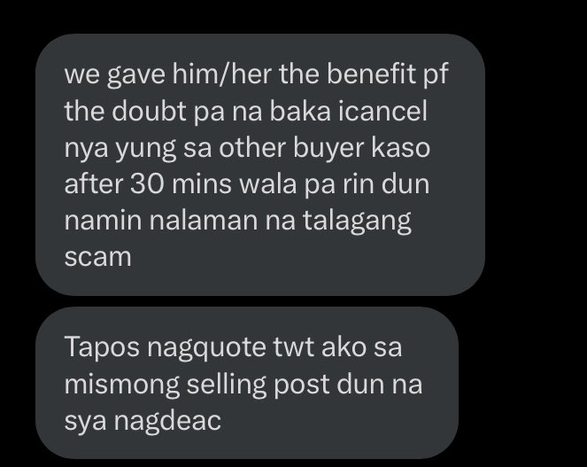 sshihatesu's tweet photo. ++ adding this to the thread 

(this was another person he/she almost scammed)

the 3rd and 4th pic is their convo with the scammer. https://t.co/IrIfjcqFGD