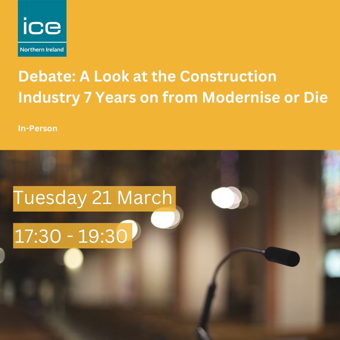 ICE Northern Ireland (@ice_nireland) on Twitter photo New to the ICENI event programme! Join us in-person, Tues 21 Mar, as two teams of local Engineers take to the stage in a bid to convince you that they are right!
Book now: bit.ly/3XTU3Wf
<a href="/_designid/">Design ID</a> <a href="/Translink_NI/">Translink</a> <a href="/Farrans_UKI/">Farrans Construction</a> <a href="/GRAHAMGroupUK/">GRAHAM Group</a> <a href="/JacobsConnects/">Jacobs</a> <a href="/ICE_engineers/">ICE</a> New to the ICENI event programme! Join us in-person, Tues 21 Mar, as two teams of local Engineers take to the stage in a bid to convince you that they are right!
Book now: bit.ly/3XTU3Wf
<a href="/_designid/">Design ID</a> <a href="/Translink_NI/">Translink</a> <a href="/Farrans_UKI/">Farrans Construction</a> <a href="/GRAHAMGroupUK/">GRAHAM Group</a> <a href="/JacobsConnects/">Jacobs</a> <a href="/ICE_engineers/">ICE</a>