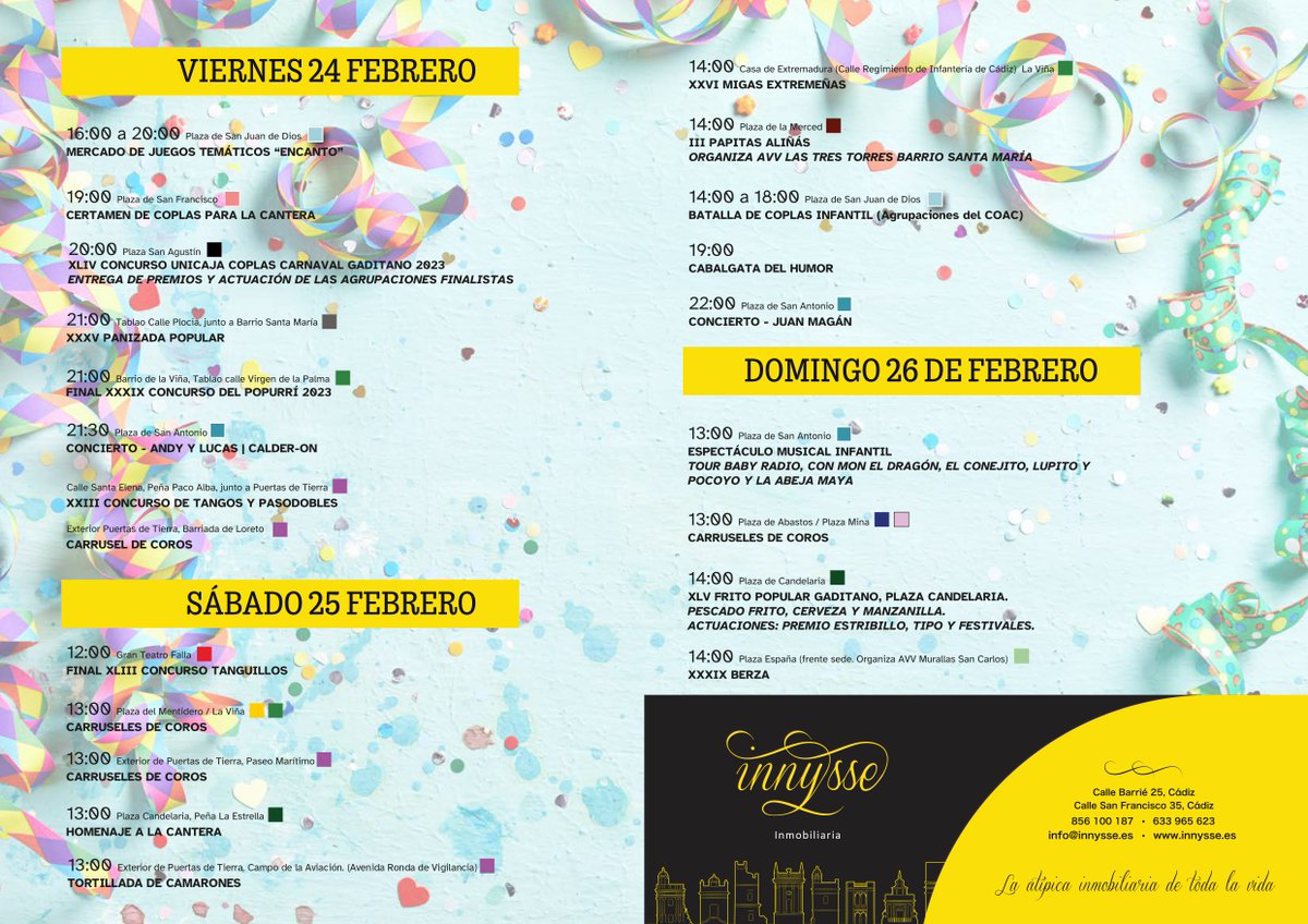 innysse's tweet photo. Que la lluvia no haga perderte ningún plan para hoy ¡Estate atent@! #Carnavalcadiz2023 https://t.co/sQgFtYeIli