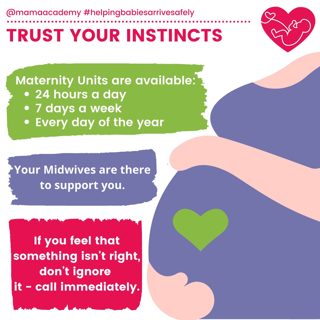 Trust your instincts during pregnancy - if something doesn't feel right, call your Maternity Unit straight away, even on weekends! 

Don't hesitate to get checked out if in doubt. 

#TrustYourInstincts #PregnancyHealth #MaternityCare #MaternityUnit #GetCheckedOut