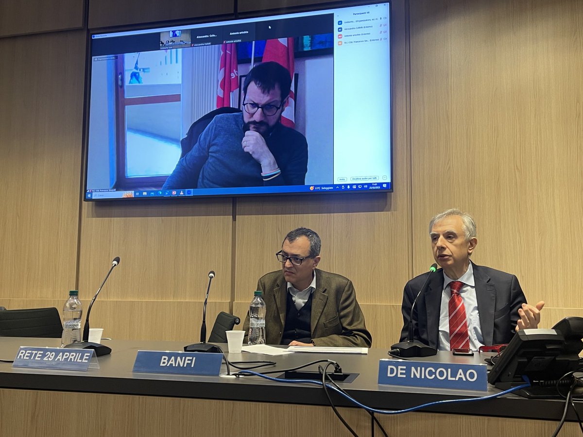 fsyloslab's tweet image. Sinopoli Segretrio della ⁦@FLCCGIL⁩ al convegno #10yearsofRoars