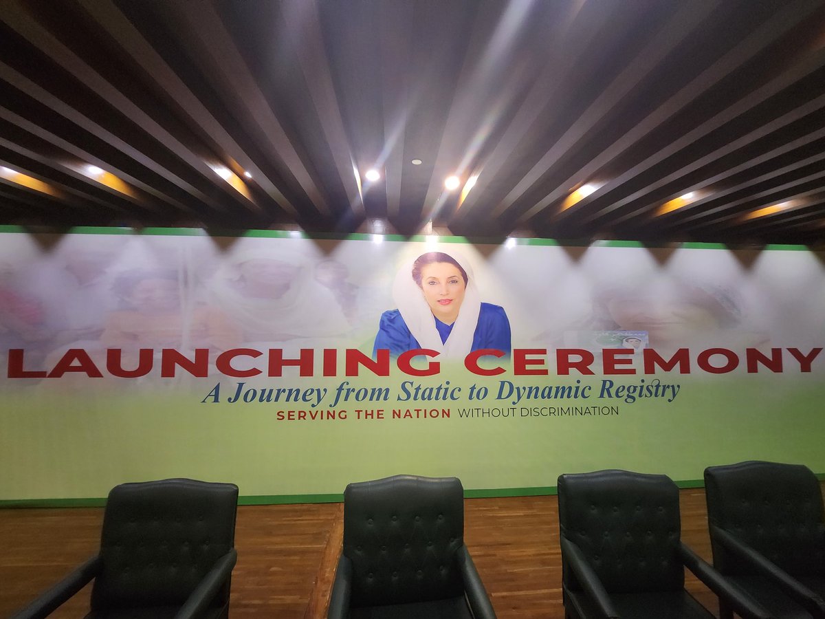 RashidKhaskhele's tweet photo. A Journey from static to Dynamic Registry
All set for Launching ceremony of Dynamic Registry of Benazir Income Support Program by Foreign Minister and  Chairman PPP @BBhuttoZardari at Karachi. https://t.co/5OECaw1rVN