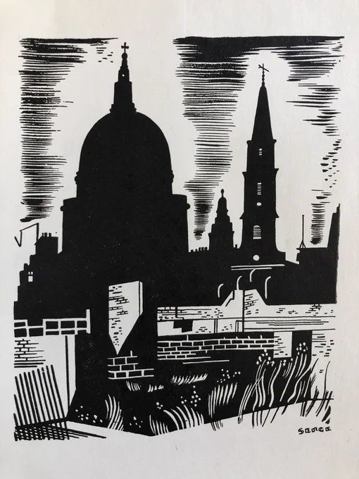 Serge (Maurice Féaudierre, 1901-1992), « Londres secret et ses fantômes », 1946 