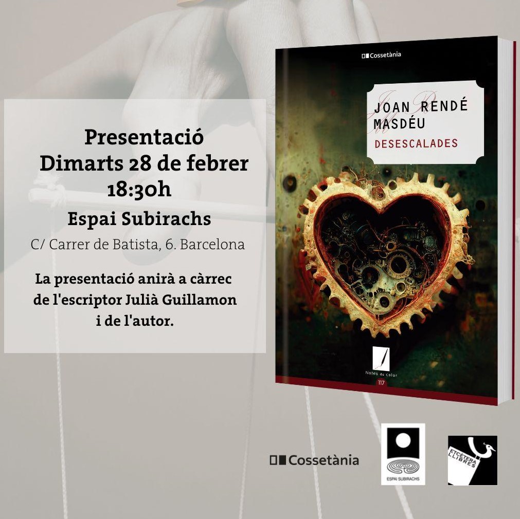 EtceteraLLibres's tweet image. 7 DIES, 3 ACTES:

🔴Dimarts 28 
DESESCALADES de @JoanRendMasdu amb @JuliaGuillamon a l&apos;@EspaiSubirachs
🔴Dijous 2
@SomdonesC presenta ESPORT INFANTIL amb @LauralArranz i @coachevagarcia a Biblioteca #Poblenou 
🔴Dissabte 4
BARCELONA MODERNISTA de @SabateMarin al @casinoaliancap9