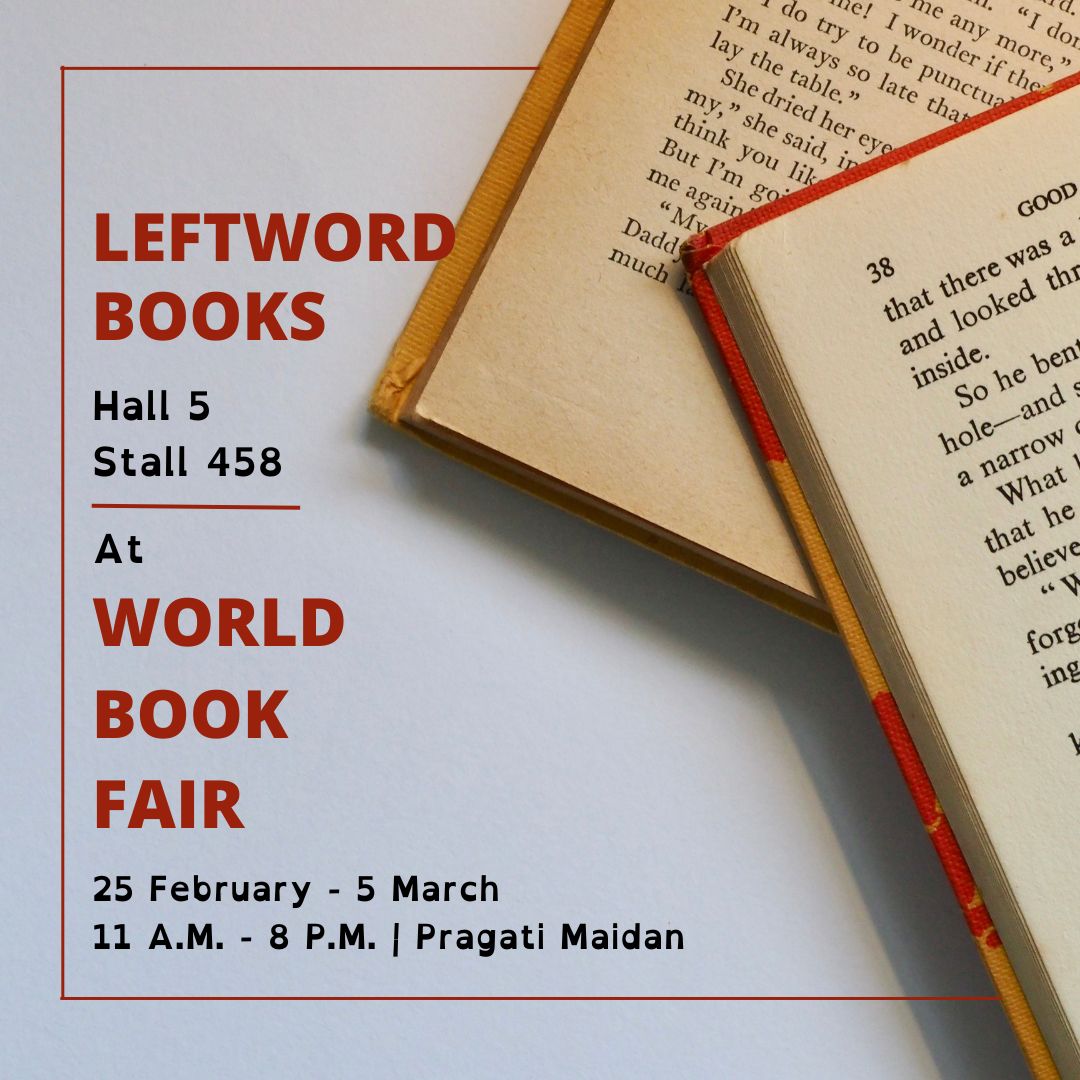 LeftWordBooks's tweet photo. Delhi.! Visit LeftWord stall at World Book Fair in Pragati Maidan.

#DelhiBookFair
#Books
#LeftWord
#Ideas
#WorldBookFair2023 https://t.co/xAXclbxDds