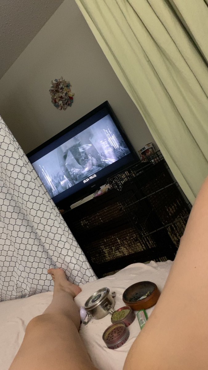 stash223's tweet photo. Wine and weed and horror movies, oh my 🥰 https://t.co/NhKdEssVnS