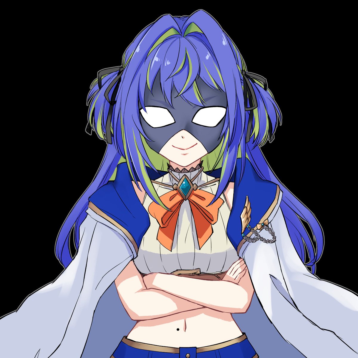 「ホクロ仮面! 」|jyacoのイラスト