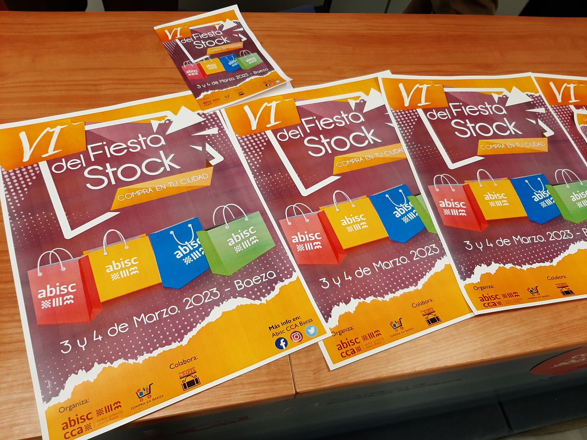 Los días 3 y 4 de marzo, no te pierdas la Fiesta del Stock en BAEZA. Actividades infantiles, descuentos, y mucho más te espera en el comercio local