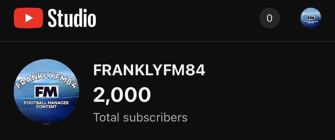 franklyfm84's tweet image. Thank you so much to every single one of the 2k!! Finally reached my next milestone. What started as a lockdown project has become a brilliant hobby.
Thank you once again!!
#fmcommunity #fm23 #twothousand #subscribers