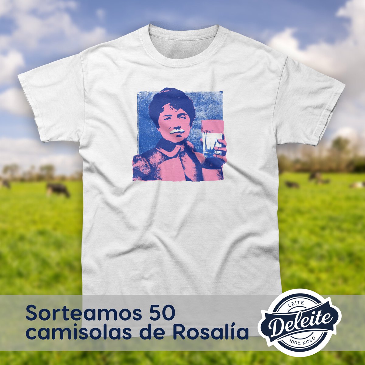 deleitegalego's tweet image. 𝗦𝗢𝗥𝗧𝗘𝗔𝗠𝗢𝗦 5⃣0⃣ 𝗖𝗔𝗠𝗜𝗦𝗢𝗟𝗔𝗦 𝗗𝗘 𝗥𝗢𝗦𝗔𝗟𝗜́𝗔

Esta semana festexamos o #DíadeRosalía, e como a nosa ilustración bebendo 𝗼 𝗺𝗲𝗹𝗹𝗼𝗿 𝗹𝗲𝗶𝘁𝗲 𝗽𝗼𝘀𝗶𝗯𝗹𝗲 gustou tanto... Convertímola en camisola! 😊✌️

Participa facendo RT e seguindo a nosa conta 🤗💙