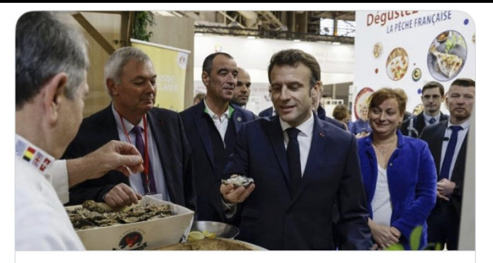nadegehavet's tweet image. Aux côtés de ⁦@EmmanuelMacron⁩ ce matin au ⁦@Salondelagri⁩. Dialogue avec la filière pêche pour évoquer l’avenir de cette filière indispensable à notre souveraineté alimentaire et au #Devéco de la #Bretagne et du #Finistère ⁦@JeunesAgri⁩