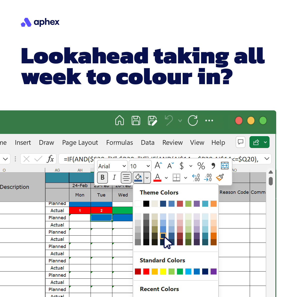 AphexHQ's tweet image. Planning on spreadsheets might get the job done, but often causes Engineers to lose hours every week on manual work.

#shorttermplan #constructionplan #constructionschedule #lookahead #4wla #projectmanagement