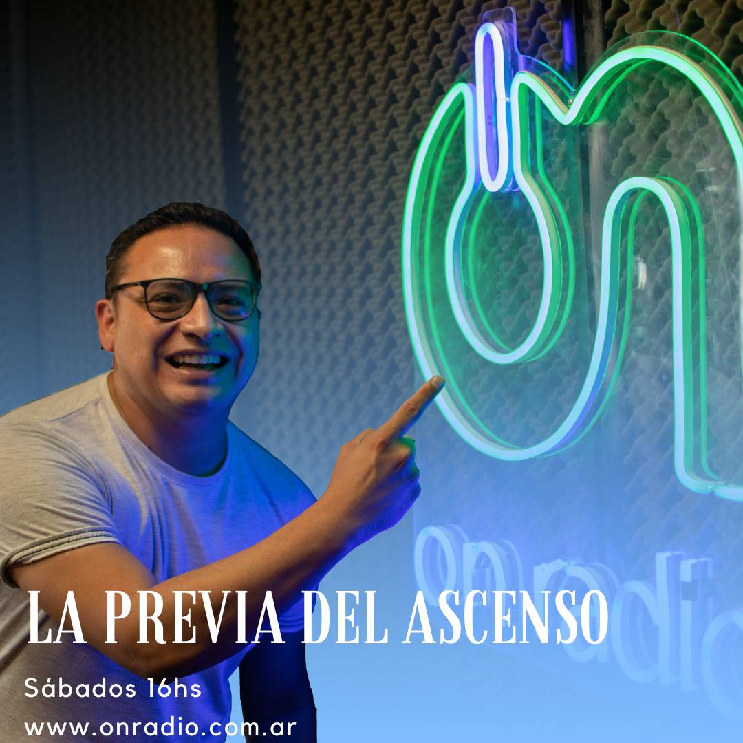 📻 #LaPreviaDelAscenso
🛡️ Marcelo Rodríguez
⏱️ Sábados 16hs

Ph 📸 @maxipezzart

OnRadio Seguinos a través de nuestra web 🔗 bit.ly/EnVivoOnRadio o App 🤳📲 bit.ly/AppOnRadio