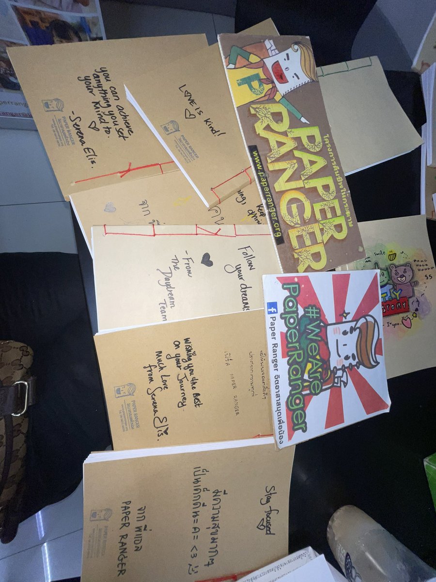 Serenaelis_'s tweet photo. Making recycled notesbooks for children in need in Rural areas in Thailand #volenteer for #Paperranger ! So amazing when you come together and meet people from different areas making a difference ✨ #artwork #notebookcovers https://t.co/XBsZ3nn5Mq