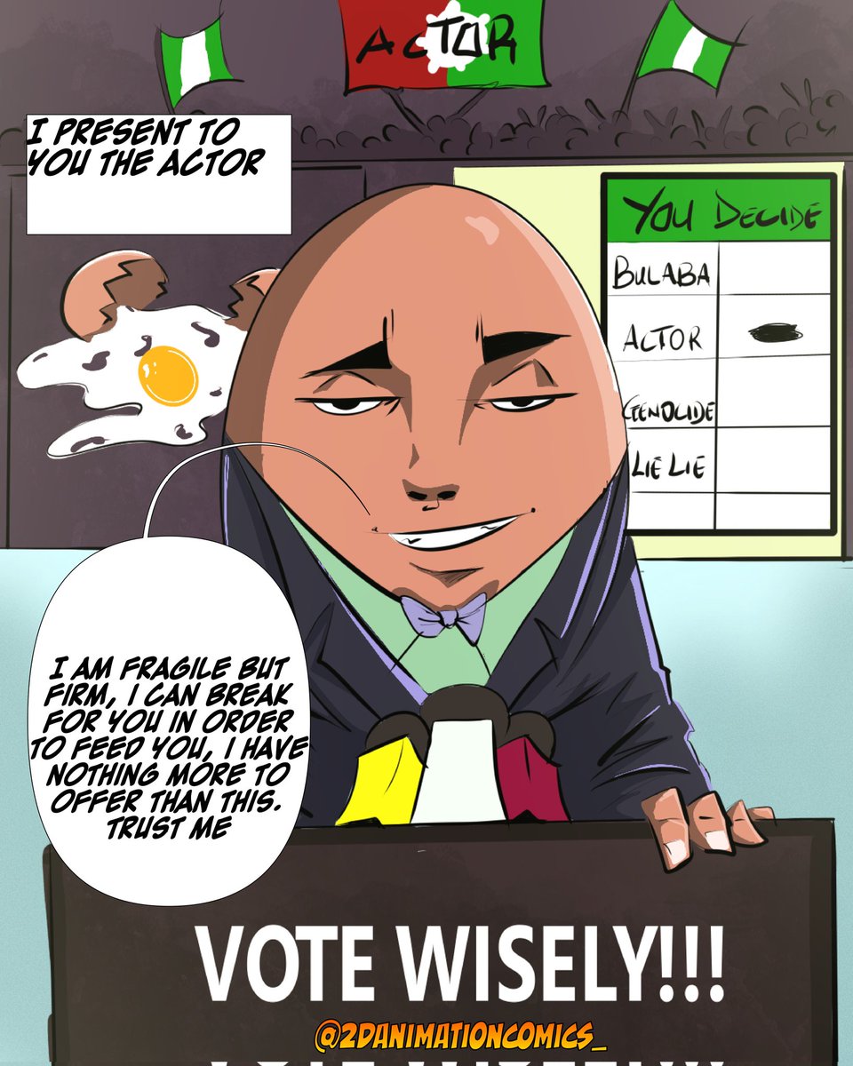 2dcomicbooks's tweet photo. Meet Mr Actor 

#VotePeterObiForPresident2023 
#NigeriaElections2023 
#VoteLabourParty 
#NigeriaDecides2023 https://t.co/tDHopj81zN