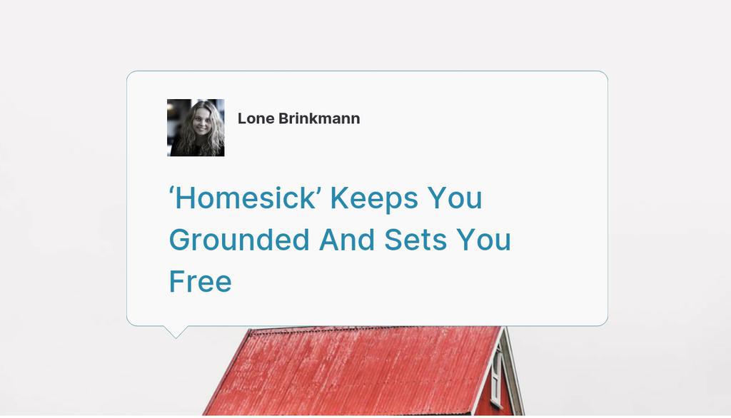 Lonebrinkmann's tweet photo. Like Davies, I want the freedom to write and work on things that matters to me.

Read the full article: ‘Homesick’ Keeps You Grounded And Sets You Free
▸ https://t.co/HCr9E2WxBJ

#books #home #life https://t.co/8h6ZDjJriq