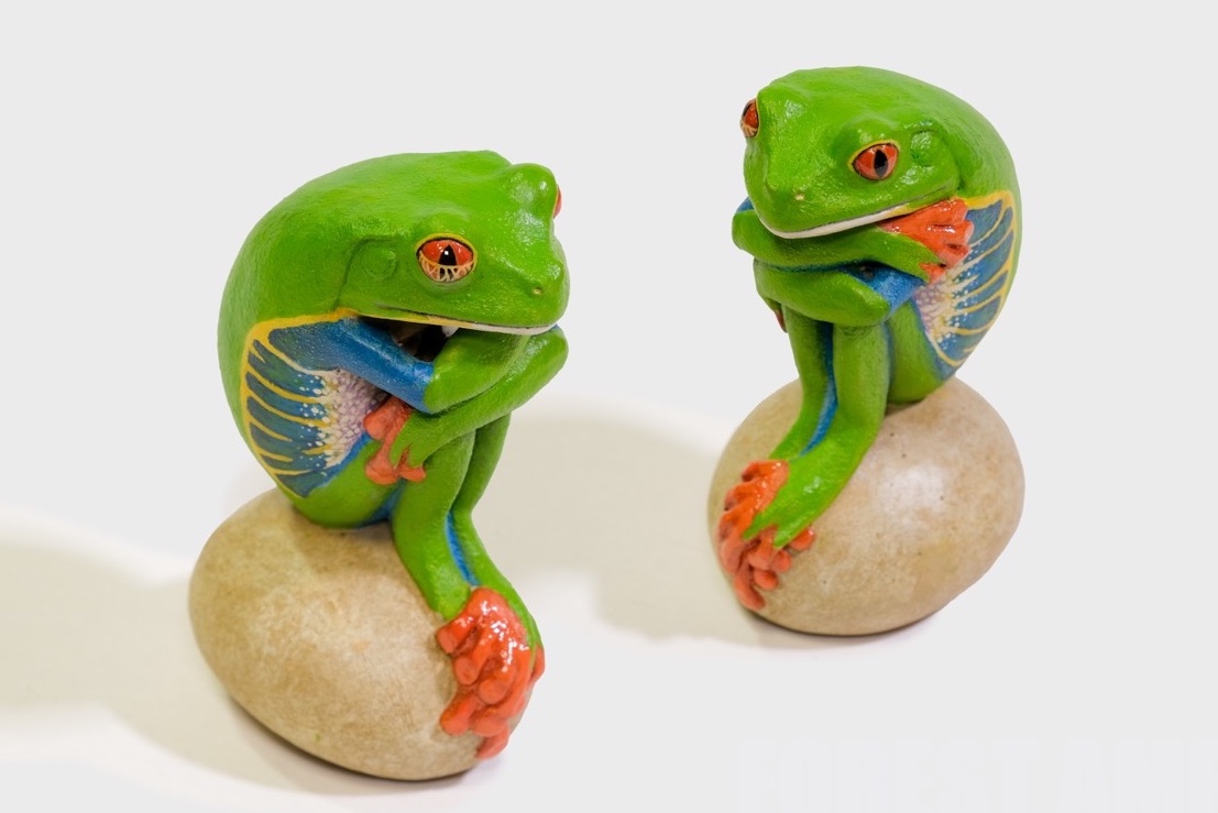 眠たい感じで...
新作 アカメアマガエル2 / Red-eyed tree frog
forest-amp.com/deformar1/defo…
製作風景
youtu.be/55hnbgHAUDI
#frog #sculpture #カエル