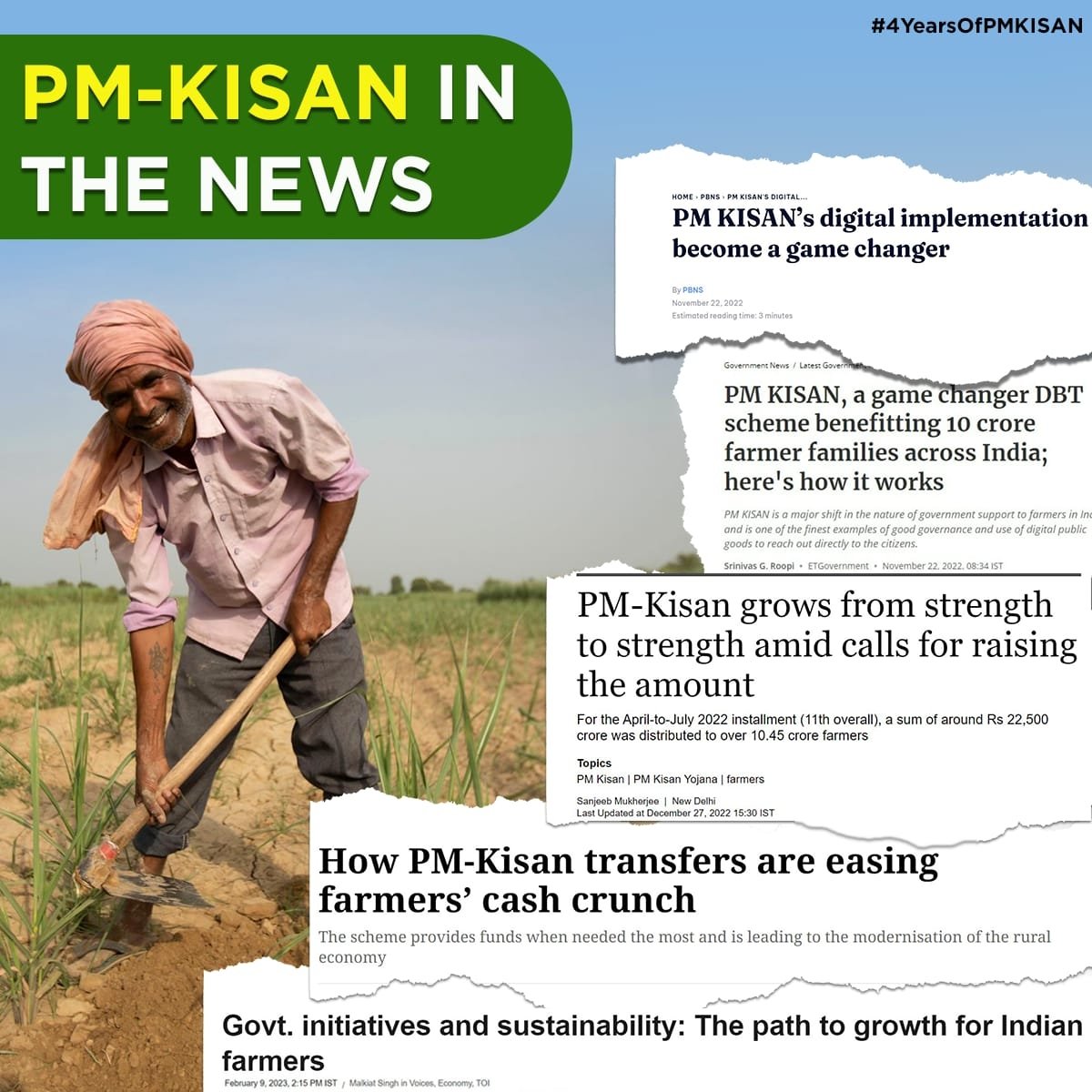 RajulMisra0909's tweet photo. #4YearsofPMKisan
PM-KISAN in the News https://t.co/YIjIhnJ65B
