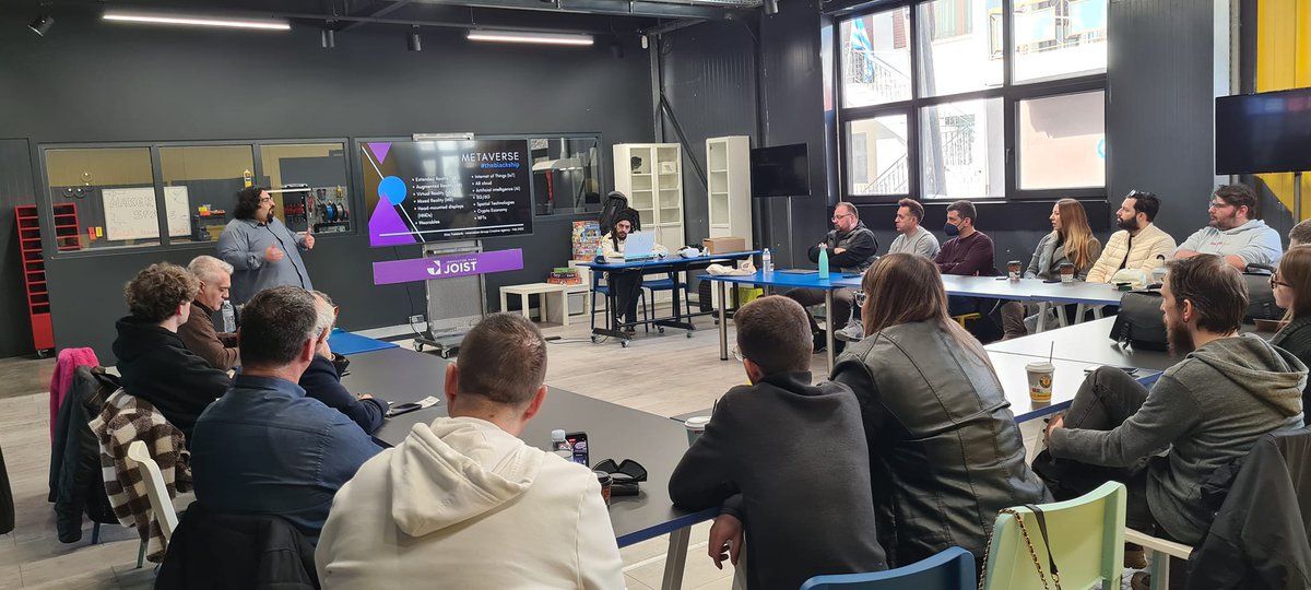 Μπορείς να μαντέψεις ποιο θεωρείται το πρώτο Ελληνικό #metaverse; Είναι κάτι που όλοι ξέρουμε κι έχουμε κάνει στο παρελθόν. Για να δώσω ένα hint... έτος 2006 περίπου.

Κάπως έτσι ξεκίνησε το 21ο #WordPress Larissa meetup με τον <a href="/Hlias_Tsaldaris/">Elias Tsaldaris</a>.

#wpmeetup