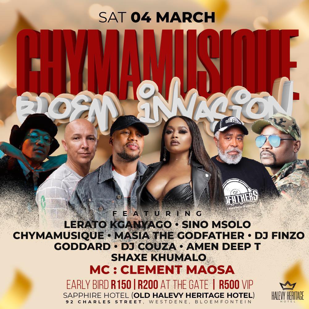gomii_meje's tweet image. Next week Saturday we’re at Old Halevy Heritage Hotel for the #ChymamuiqueBloemTour 🫡🚀🥂

Book your tables now on 0676030935 or get your Early Bird tickets on 

computicket-boxoffice.com/e/chymamusique…

@Chymamusique @Leratokganyago @SinoMsolo @DJFinzo @ShakesKhumalo 
@clementmaosa 
@Candy1FS